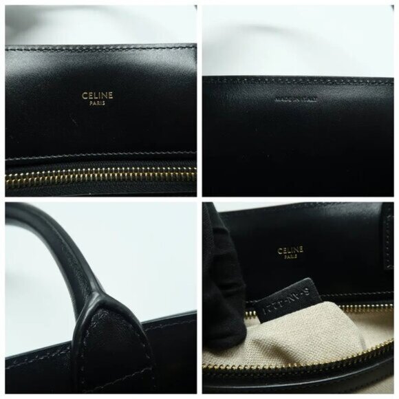 Celine Cabas Brown Canvas Satchel 982-061925 - Picture 11 of 12